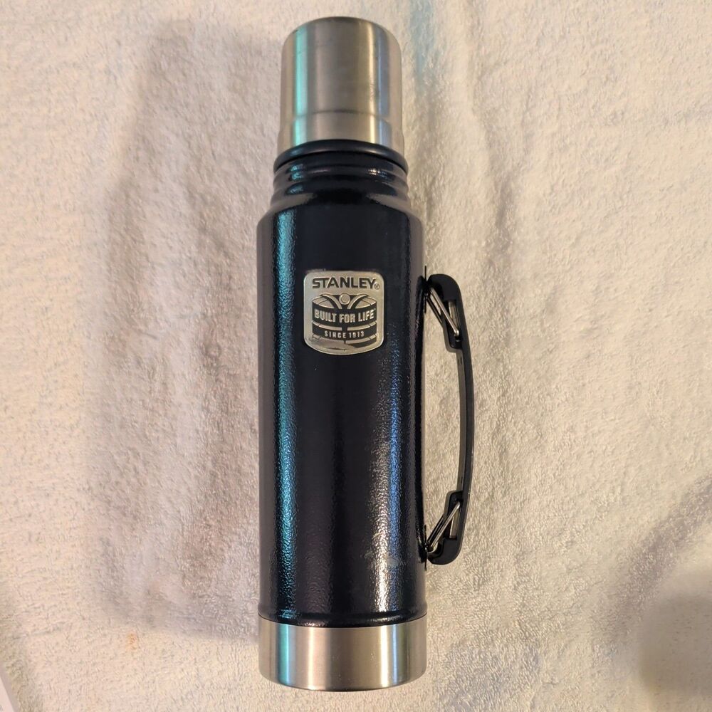 Blue Stanley Vacuum Thermos Stainless Steel